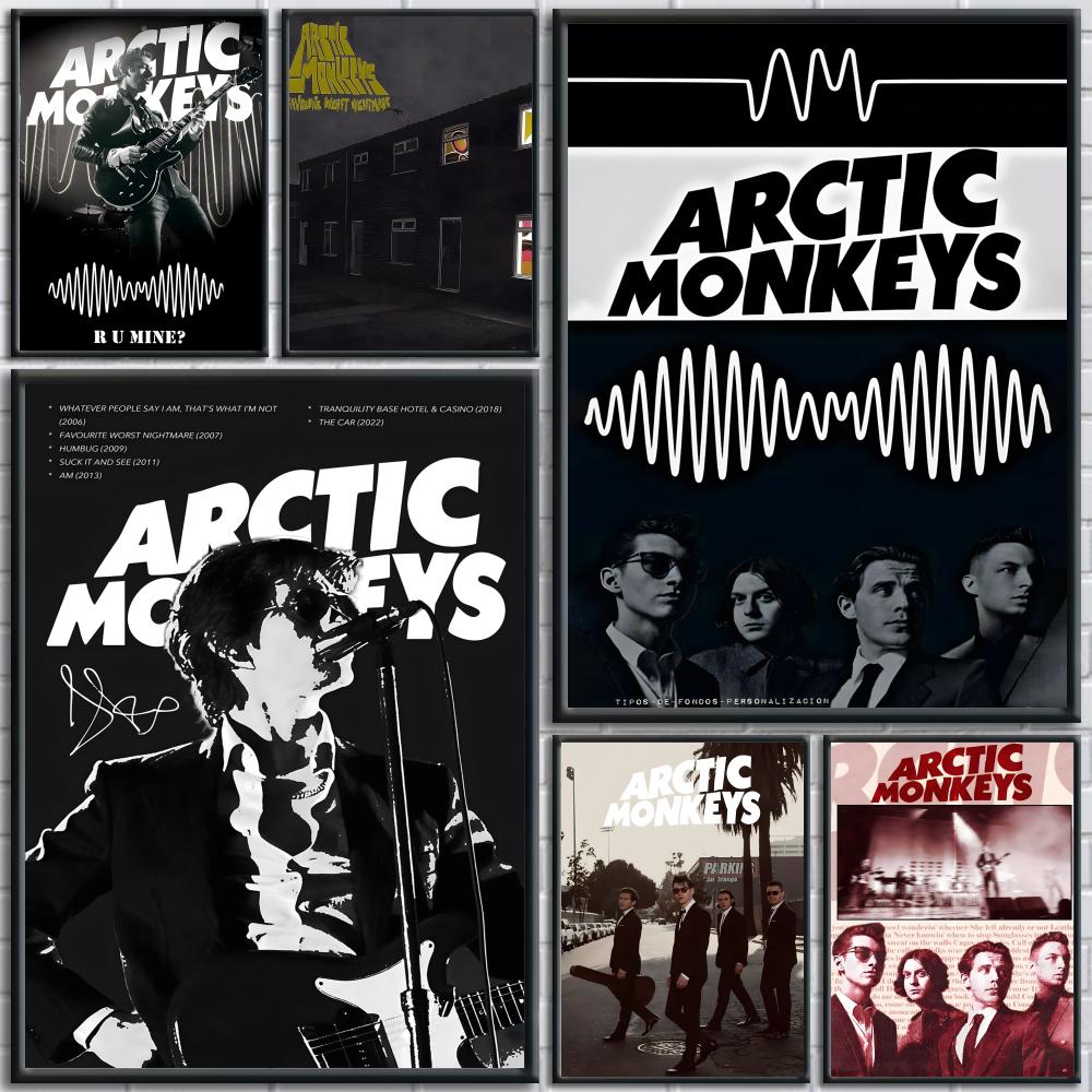Musical Instrument Poster - Vintage A-Arctic Monkeys Rock Band Poster