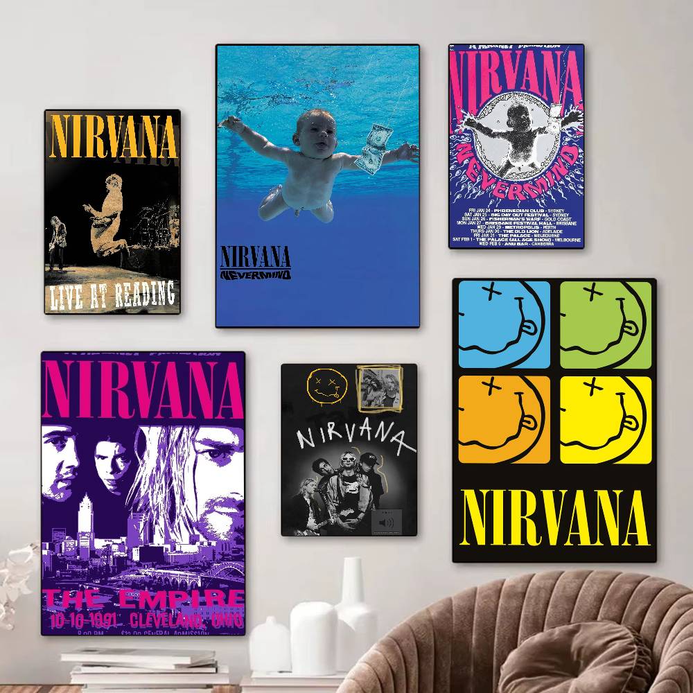 Musical Instrument Poster - Rock Band N-Nirvana Anime Posters Sticky