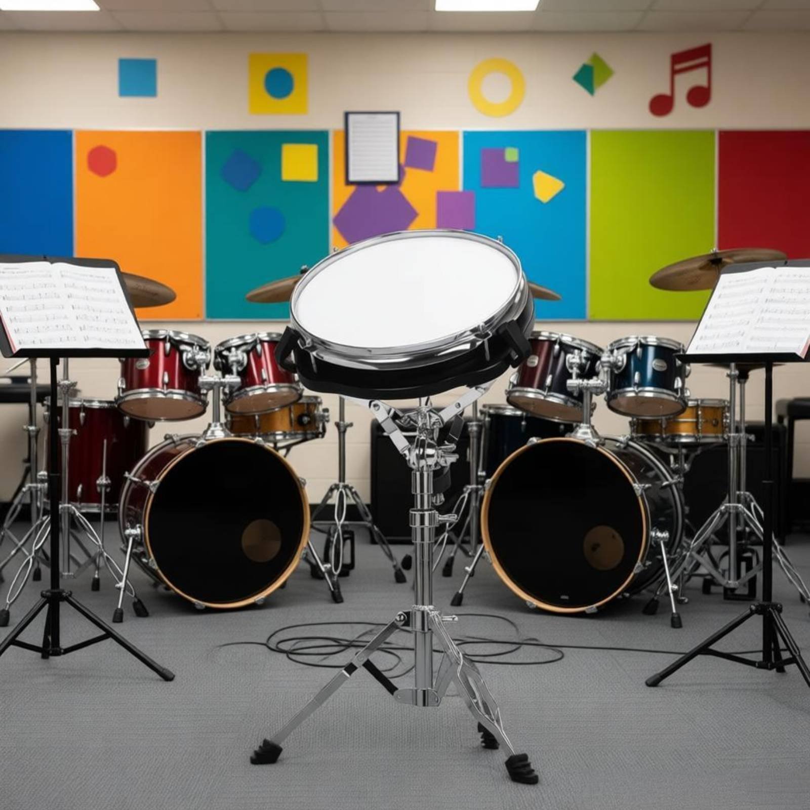 Musical Instrument Drum - Snare Drum Stand Foldable Tripod Drum