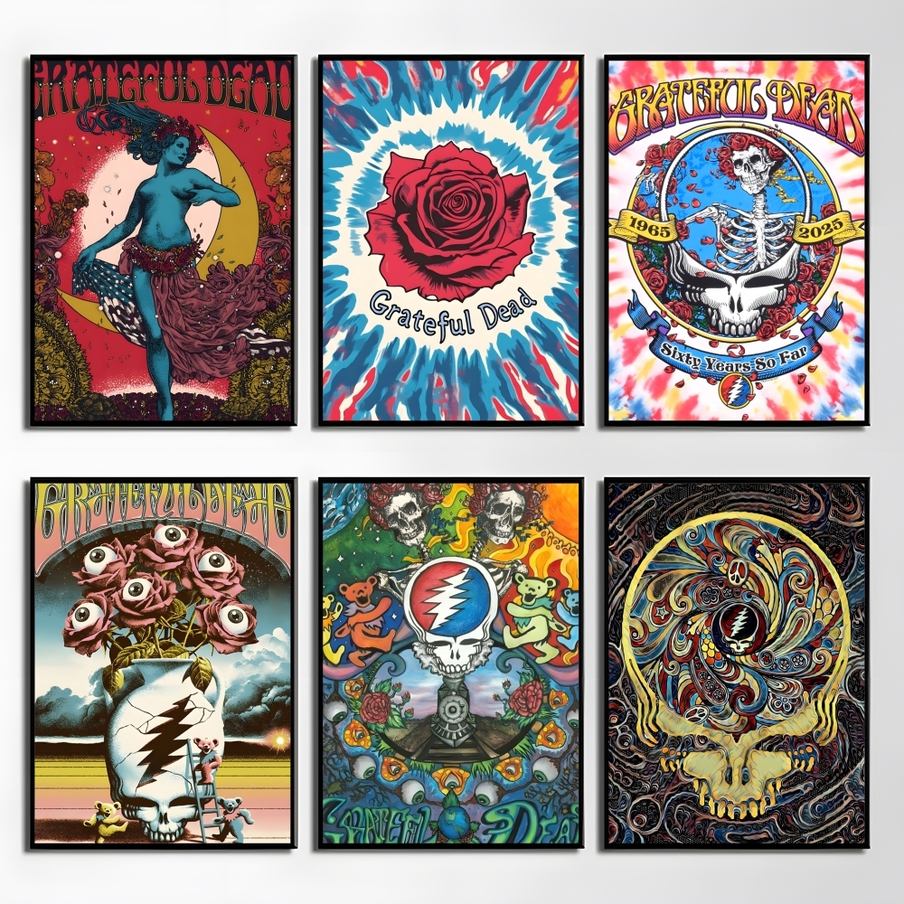 Musical Instrument Poster - American Rock Band Grateful D-Dead Poster
