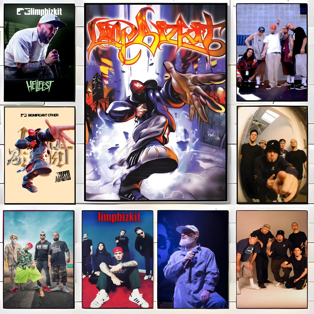 Musical Instrument Poster - Rock band L-Limp B-Bizkit Poster Self-adhesive