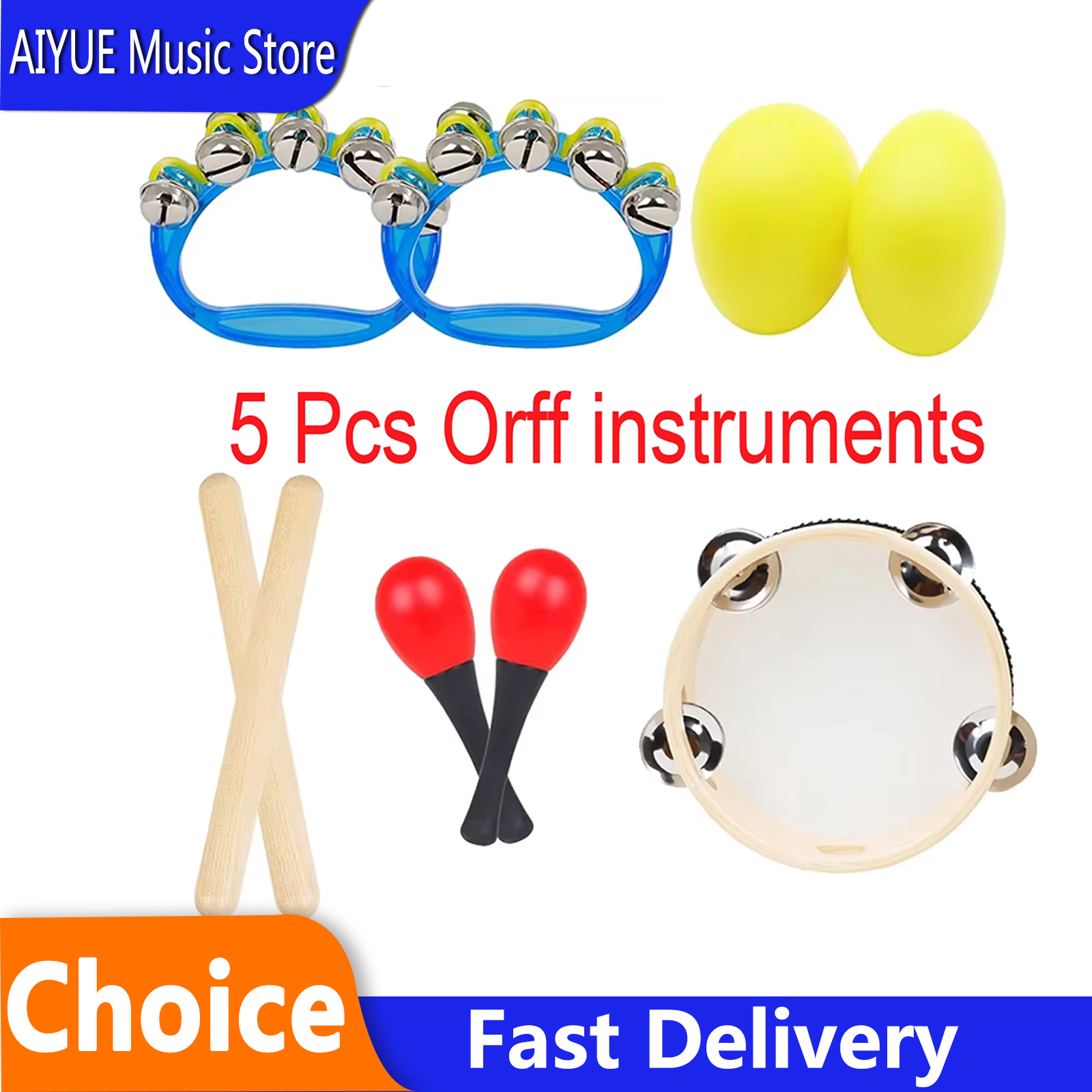 Musical Instrument Project - 5 Pcs/Set 6 Inch Black Lamb
