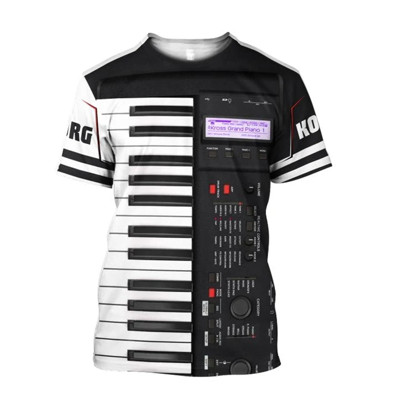 Musical Instrument Japan - Piano Music 3d Print T Shirts