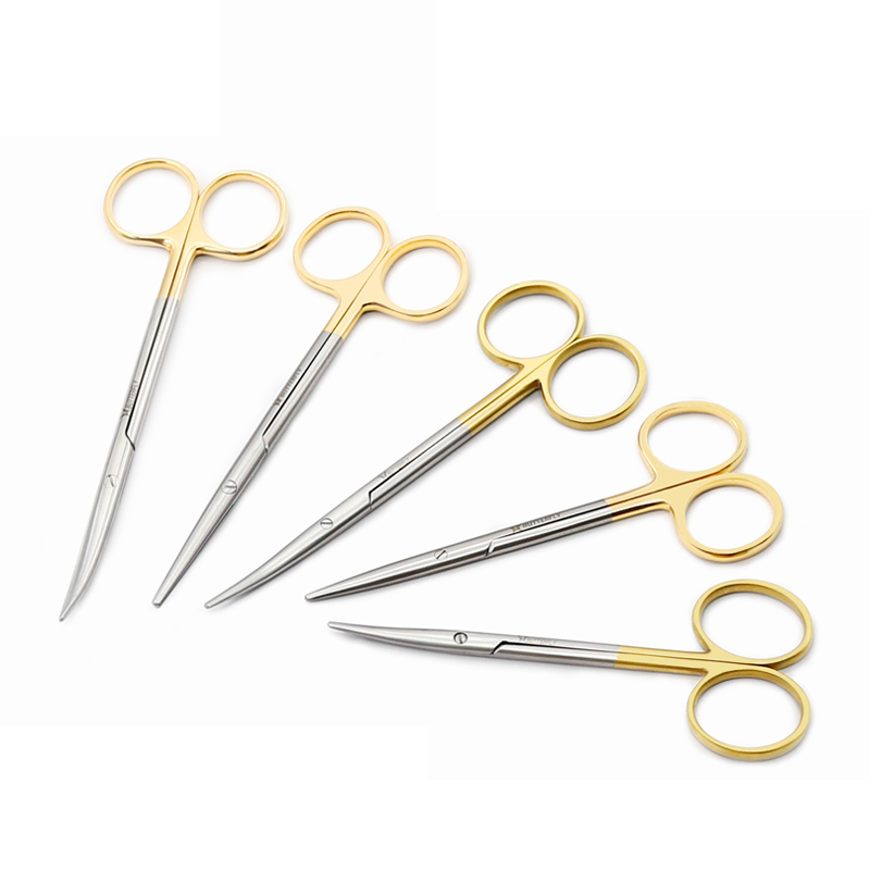 L Musical Instrument - Ophthalmic Stainless Steel Gold Handle Surgical