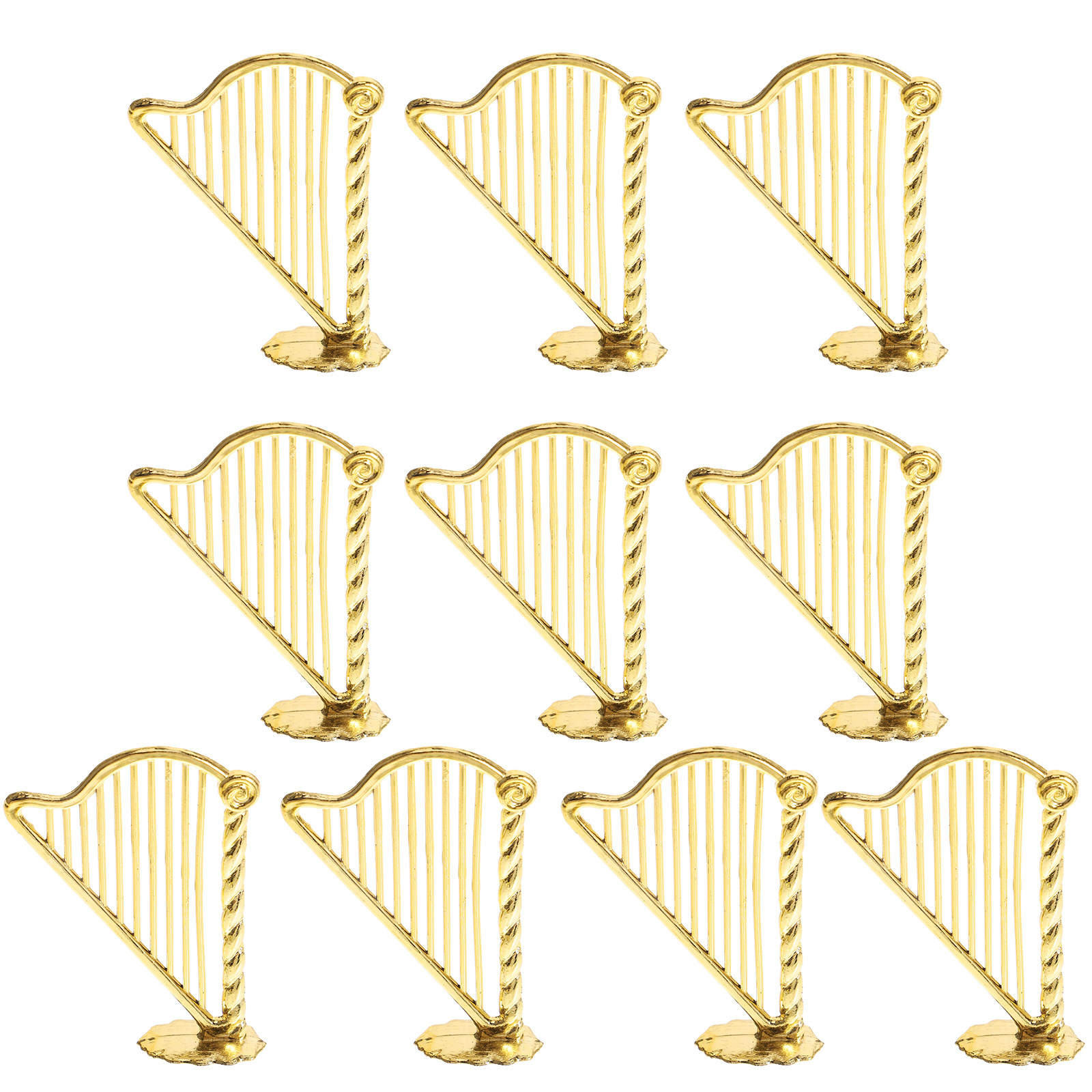 Musical Instrument Xmas Ornaments - 10Pcs Musical Instrument Hanging Decor Lightweight