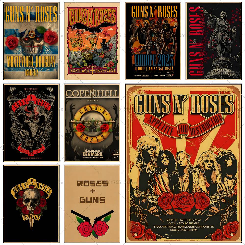 Rock Band G-Guns n R-Roses Pos - Musical Instrument Poster recension och pris