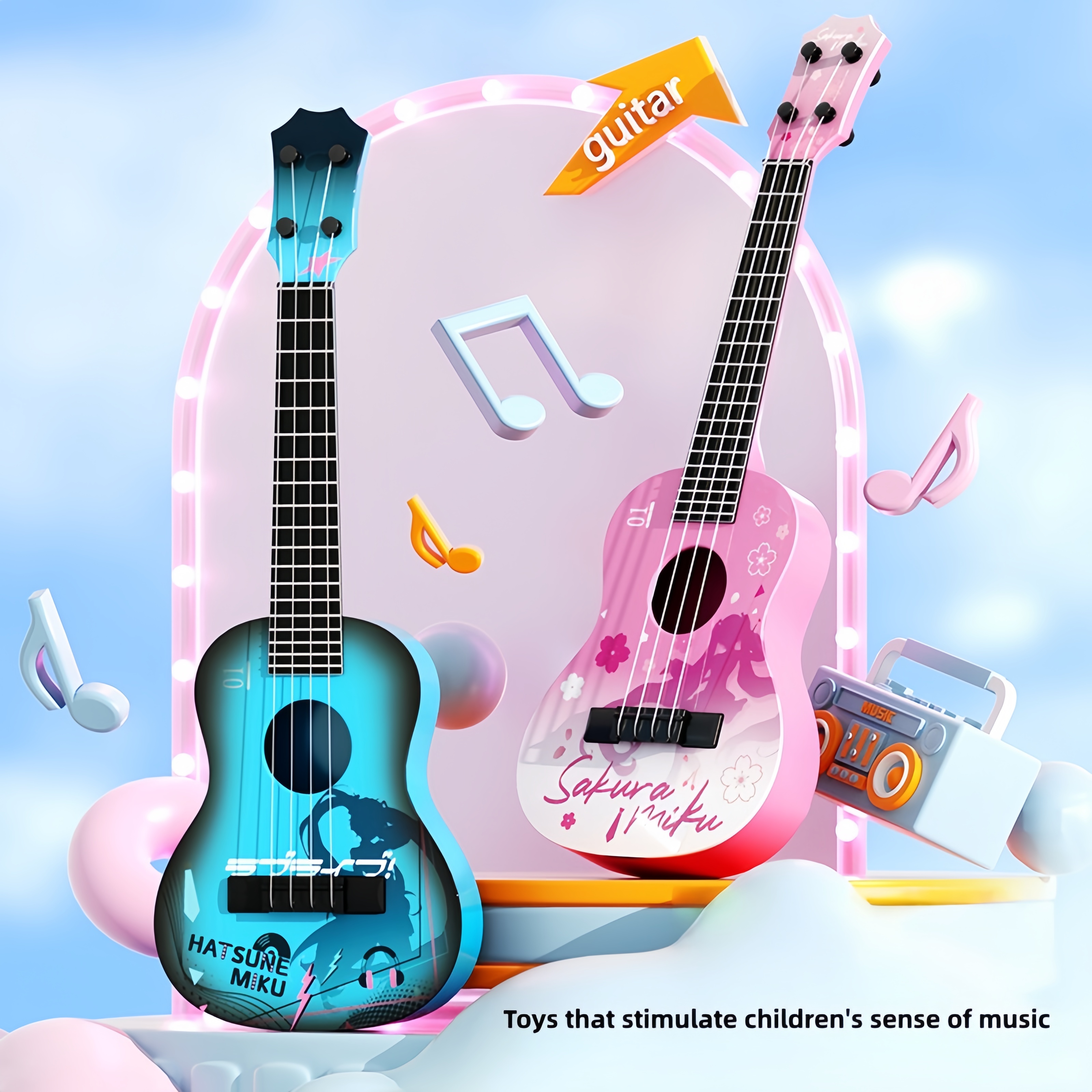 Beginner's Guitar Ukulele for  - Musical Instrument Project recension och pris
