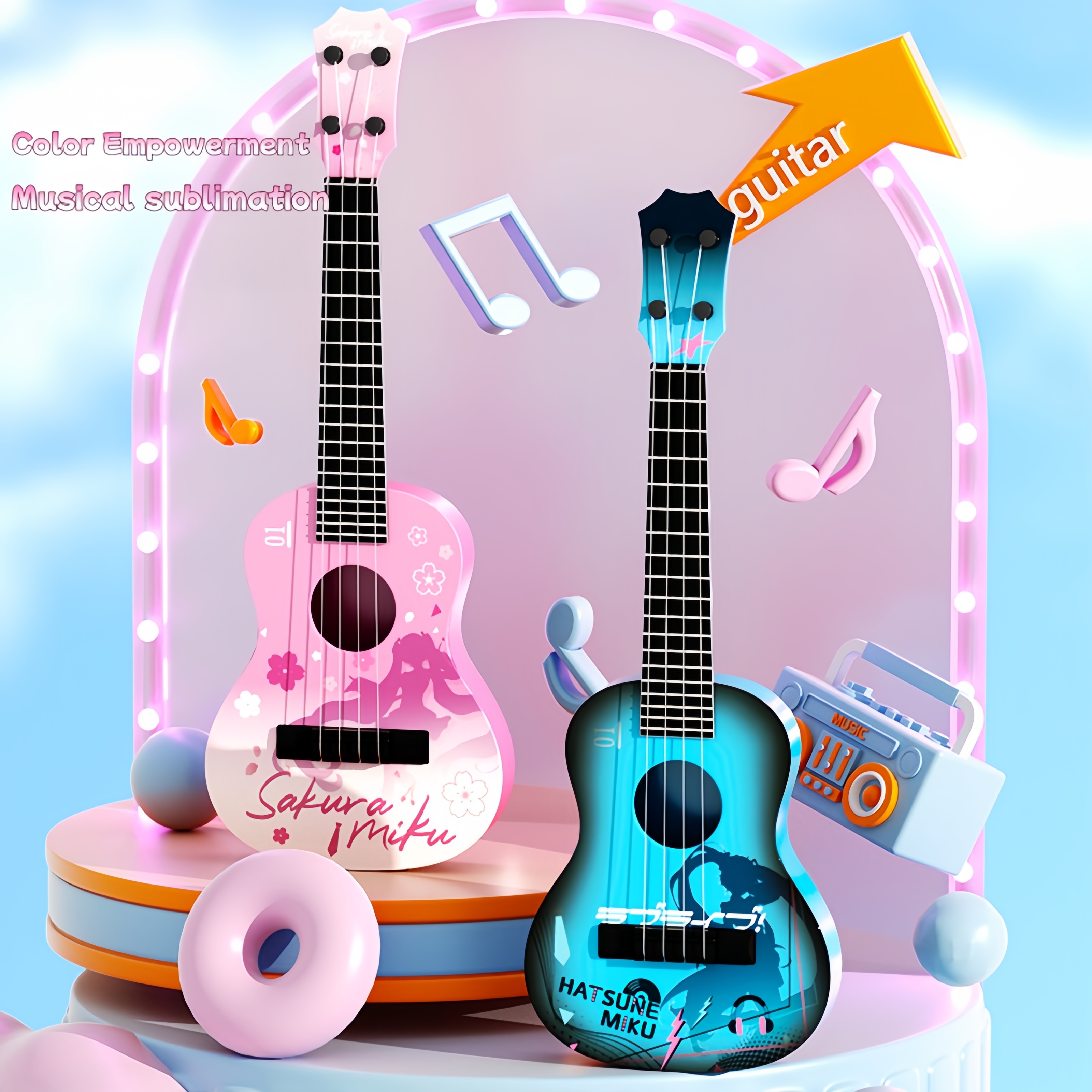Beginner's Guitar Ukulele for  - Musical Instrument Project recension och pris