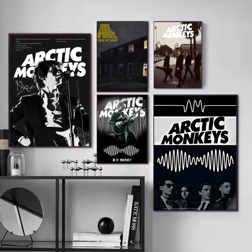 Vintage A-Arctic Monkeys Rock  - Musical Instrument Poster recension och pris