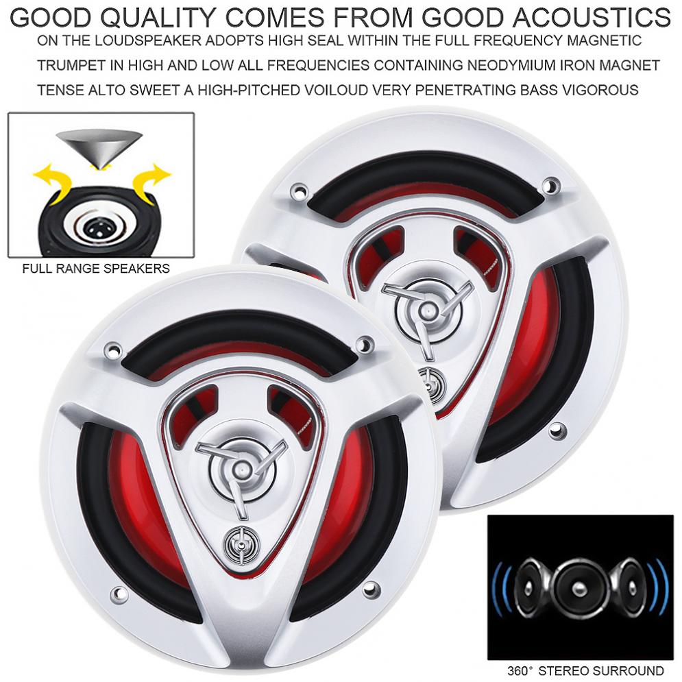 2pcs 220W 6.5 Inch Car HiFi Co - L Musical Instrument recension och pris