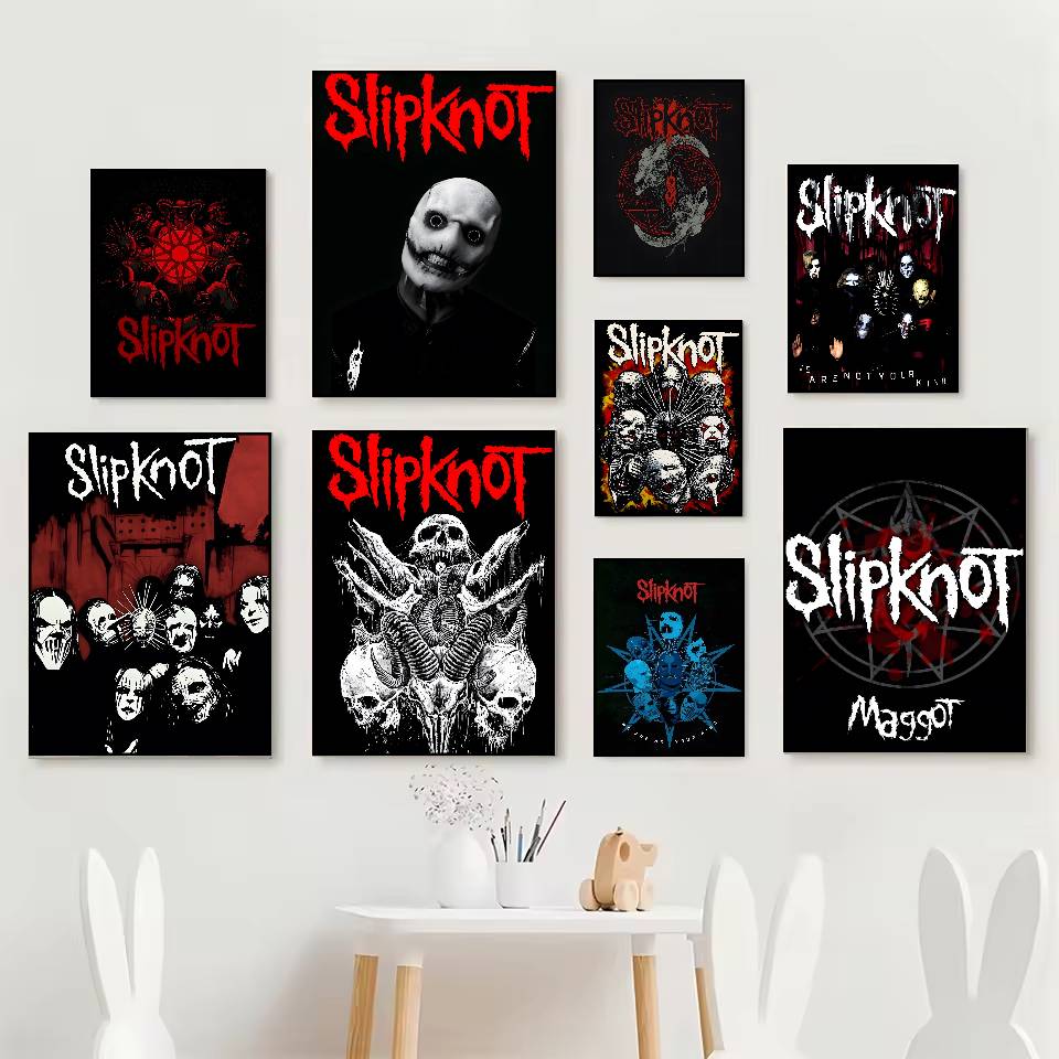 Rock S-Slipknot Band Poster HD - Musical Instrument Poster recension och pris