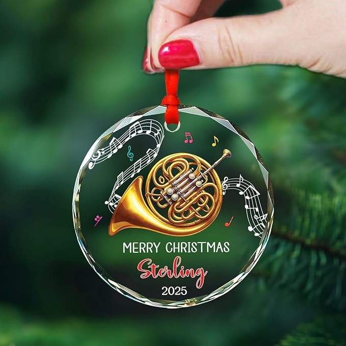 Musical Instrument Glass Ornam - Musical Instrument Xmas Ornaments recension och pris