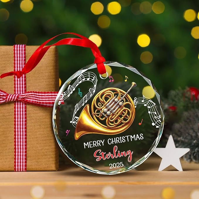 Musical Instrument Glass Ornam - Musical Instrument Xmas Ornaments recension och pris