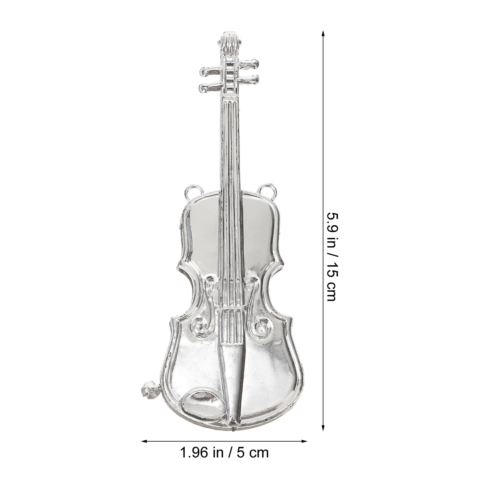12Pcs Tiny Silver Violin Xmas  - Musical Instrument Xmas Ornaments recension och pris