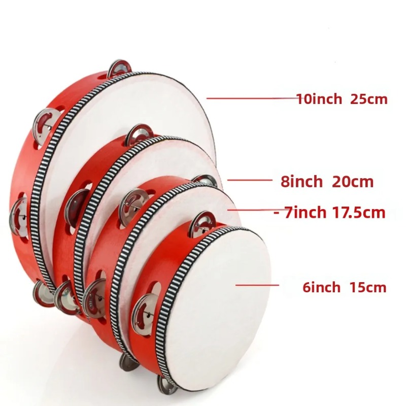 4/6/8/10 Inch Hand Held Drum M - Tambourine Hand Drum recension och pris