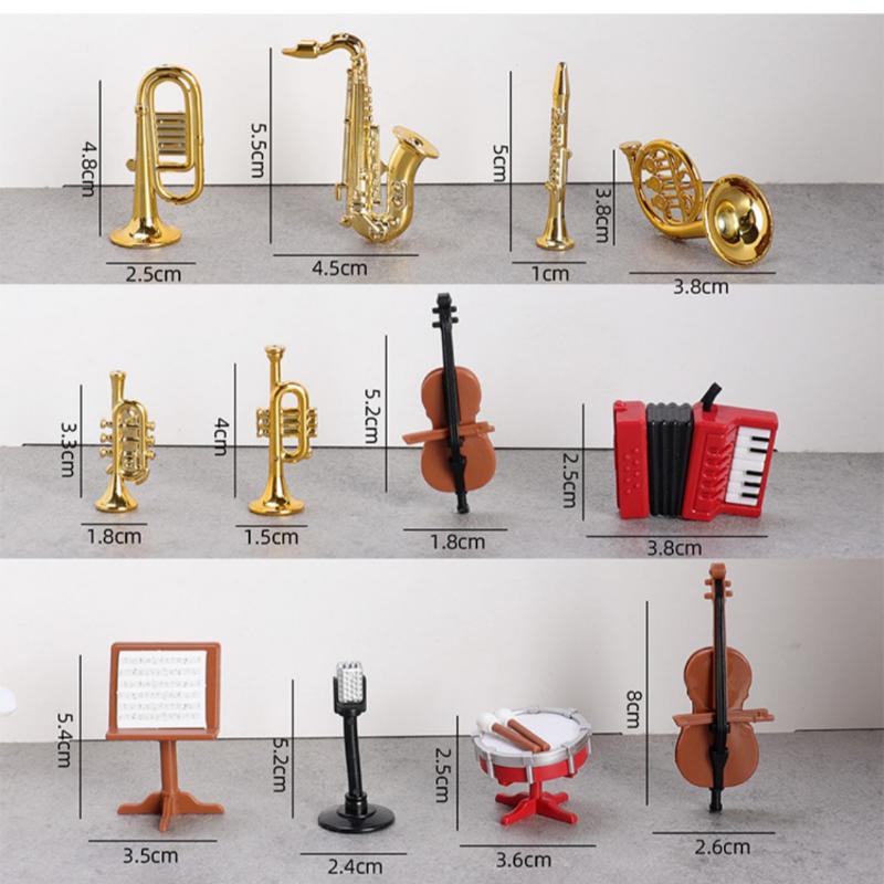 1 Set Home Decor Toy 1:12 Doll - Musical Instrument Saxophone recension och pris