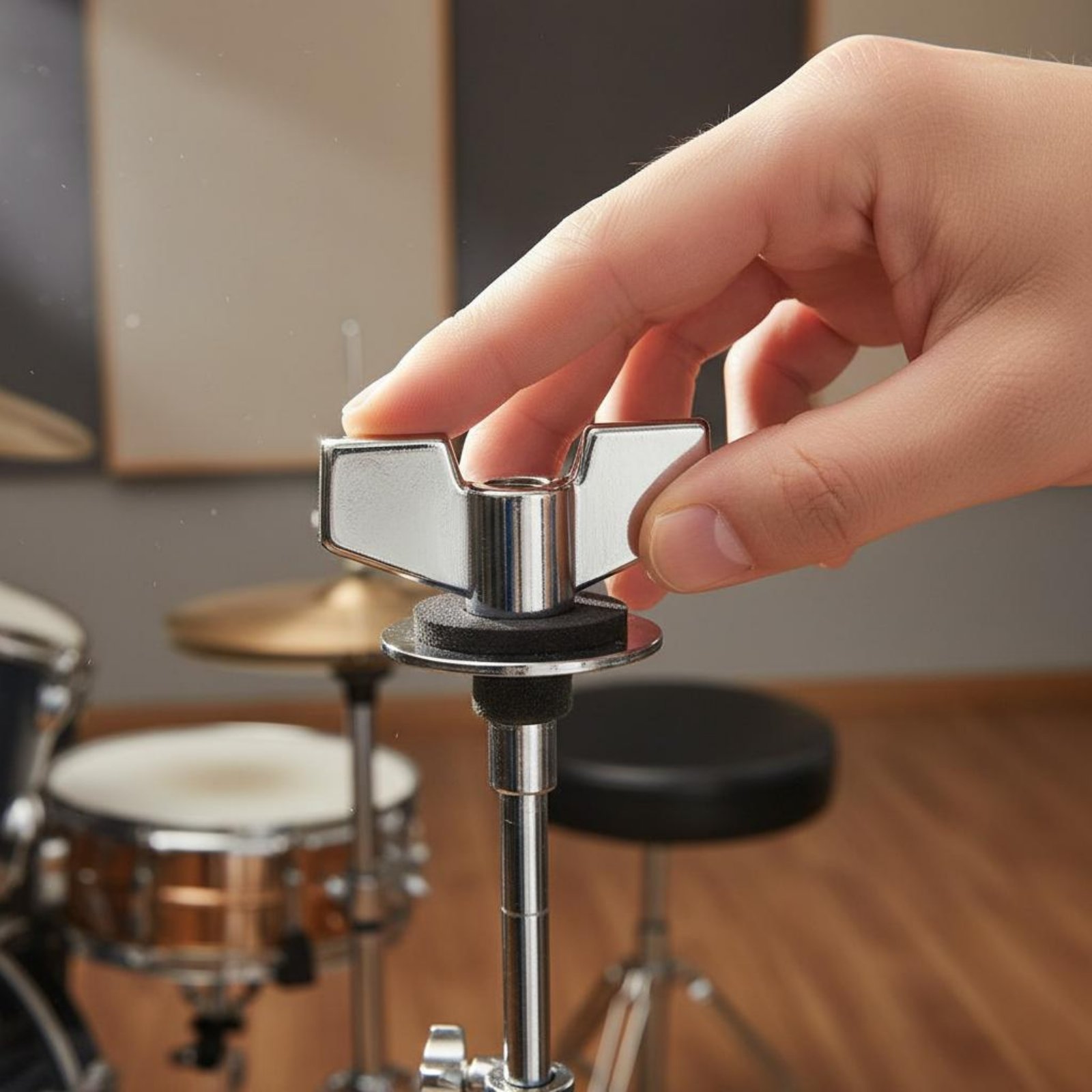Cymbal Stand Thumb Nut Chrome  - Musical Instrument Drum recension och pris