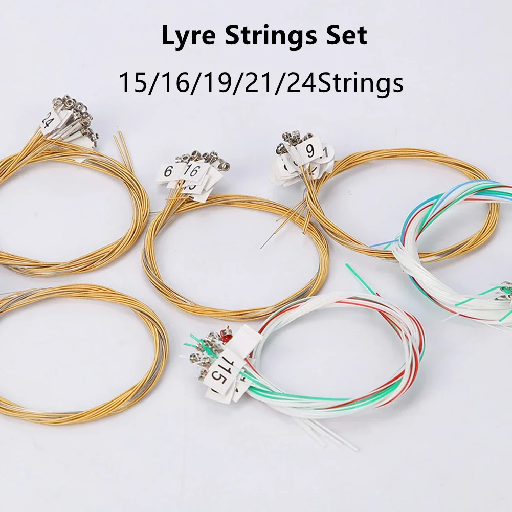 1Set 15/16/19/21/24Strings Lyr - Musical Instrument Lyre recension och pris