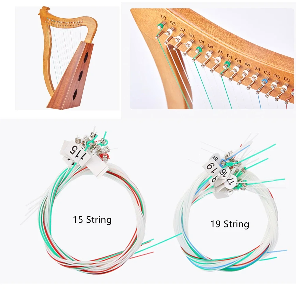 1Set 15/16/19/21/24Strings Lyr - Musical Instrument Lyre recension och pris