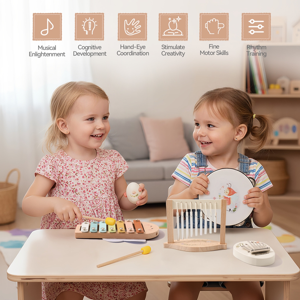 Music Toys Baby Wooden Montess - Musical Instrument Project recension och pris