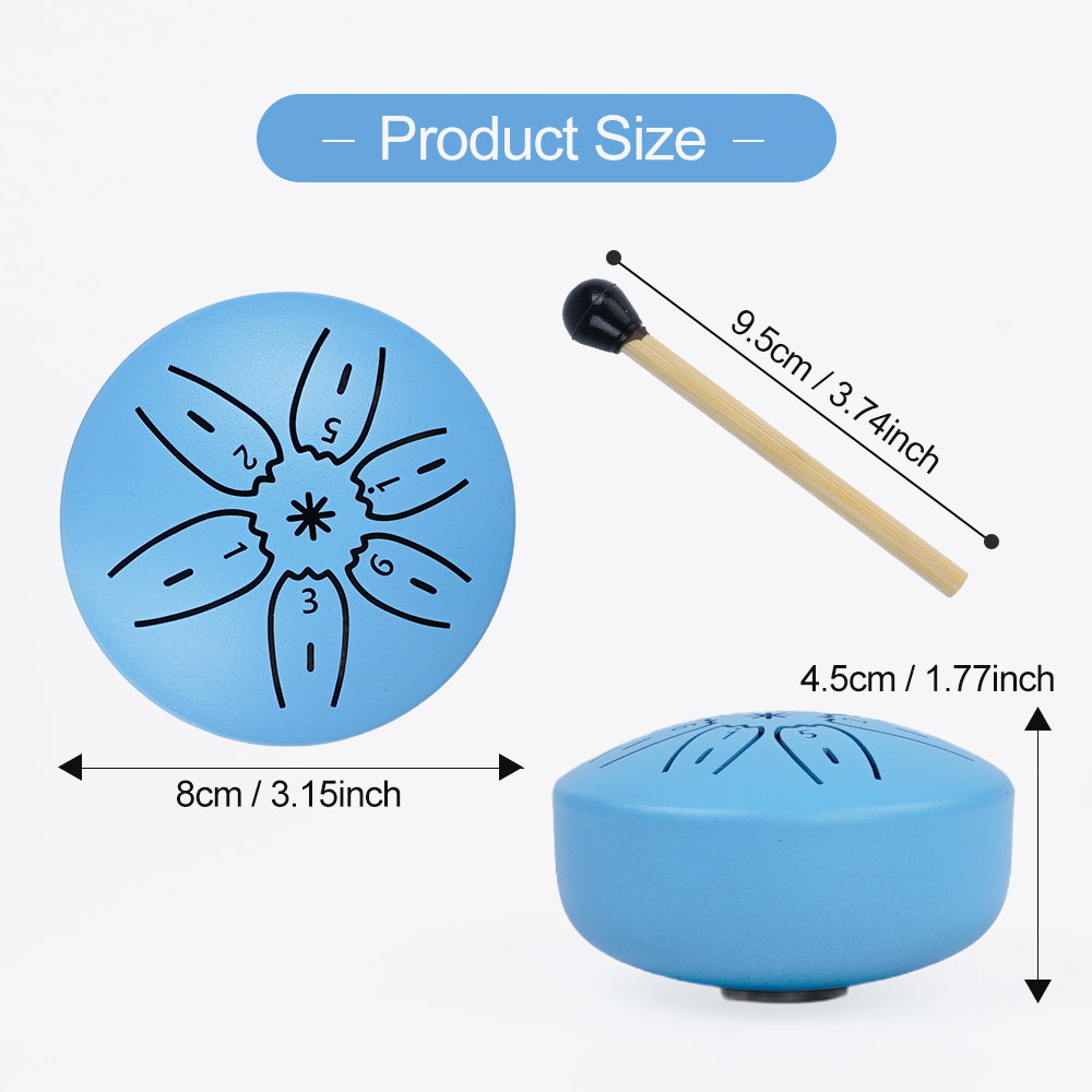 Portable Mini Steel Tongue Dru - Musical Instrument Drum recension och pris