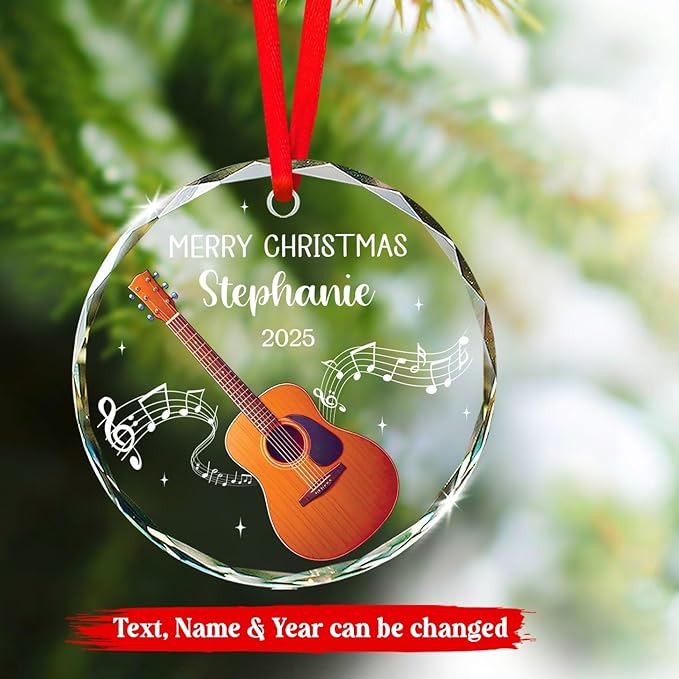 Custom Guitar Musical Instrume - Musical Instrument Xmas Ornaments recension och pris