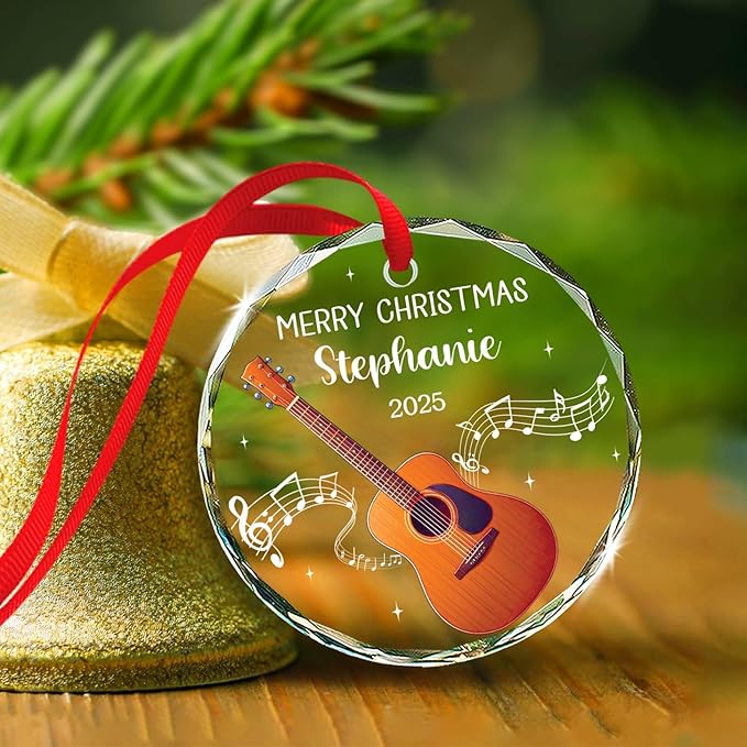 Custom Guitar Musical Instrume - Musical Instrument Xmas Ornaments recension och pris