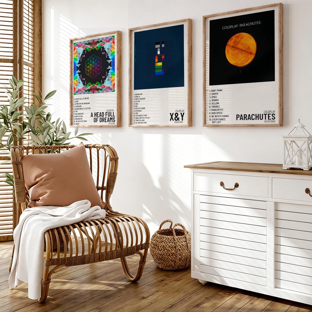 Pop Rock Band C-Coldplay Poste - Musical Instrument Poster recension och pris