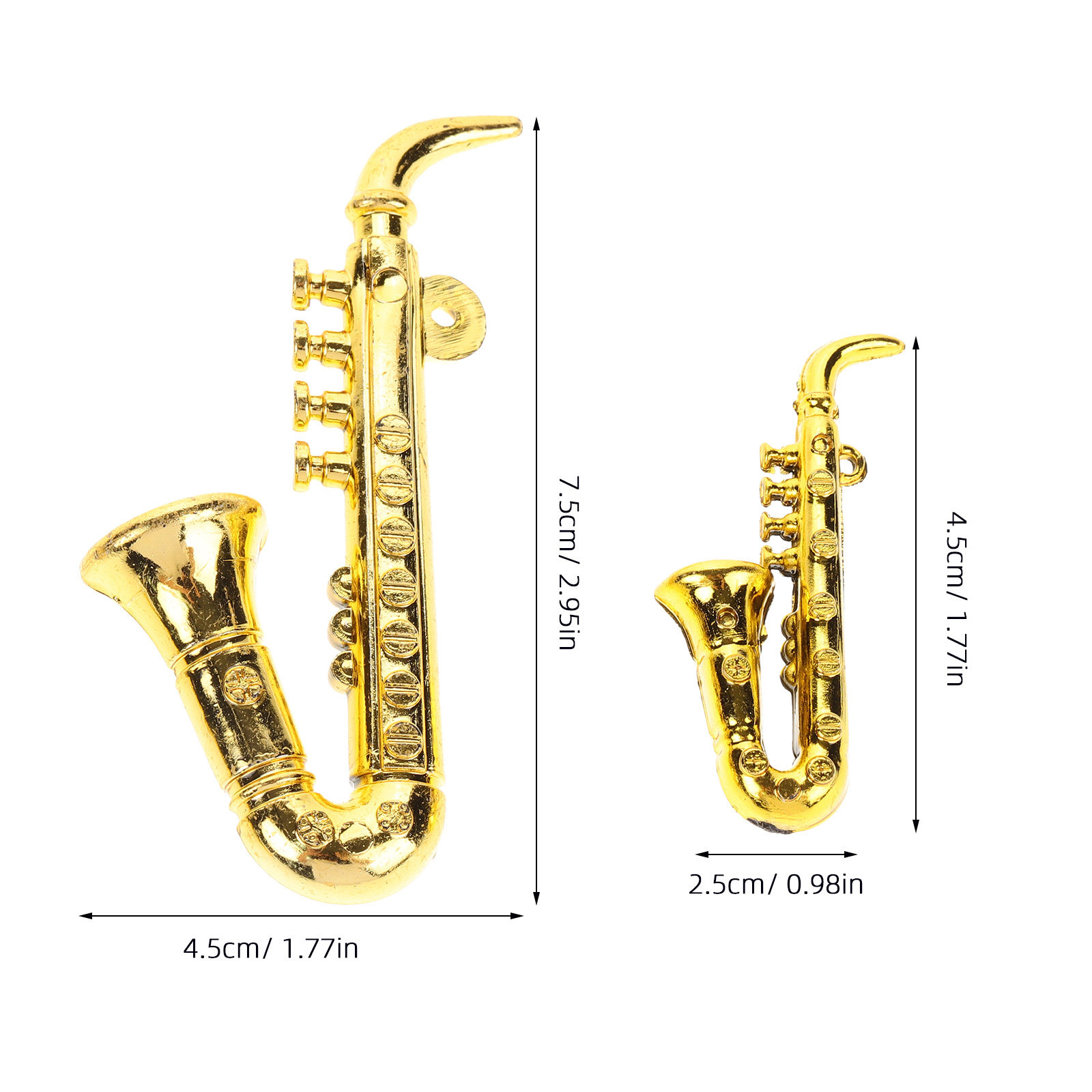 40Pcs Saxophone Xmas Tree Pend - Musical Instrument Xmas Ornaments recension och pris