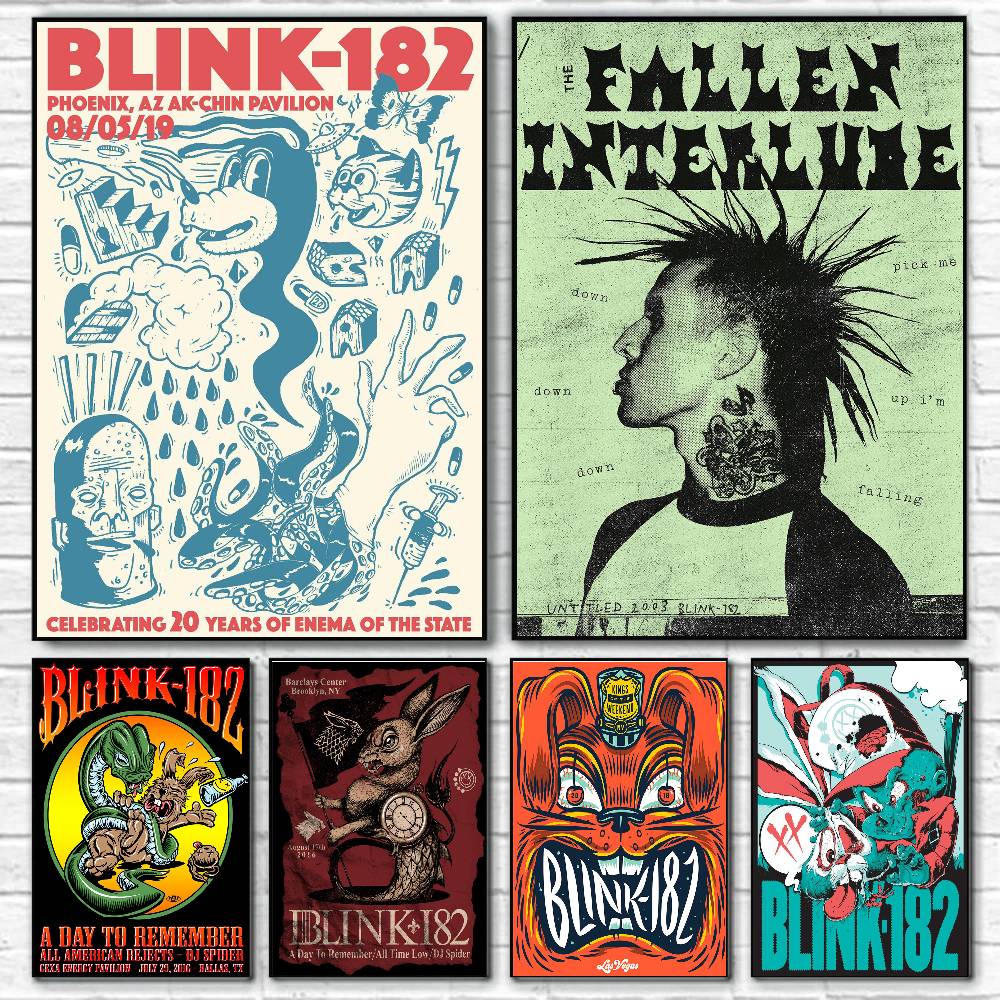 Blink-182 Rock Band Poster Wat - Musical Instrument Poster recension och pris