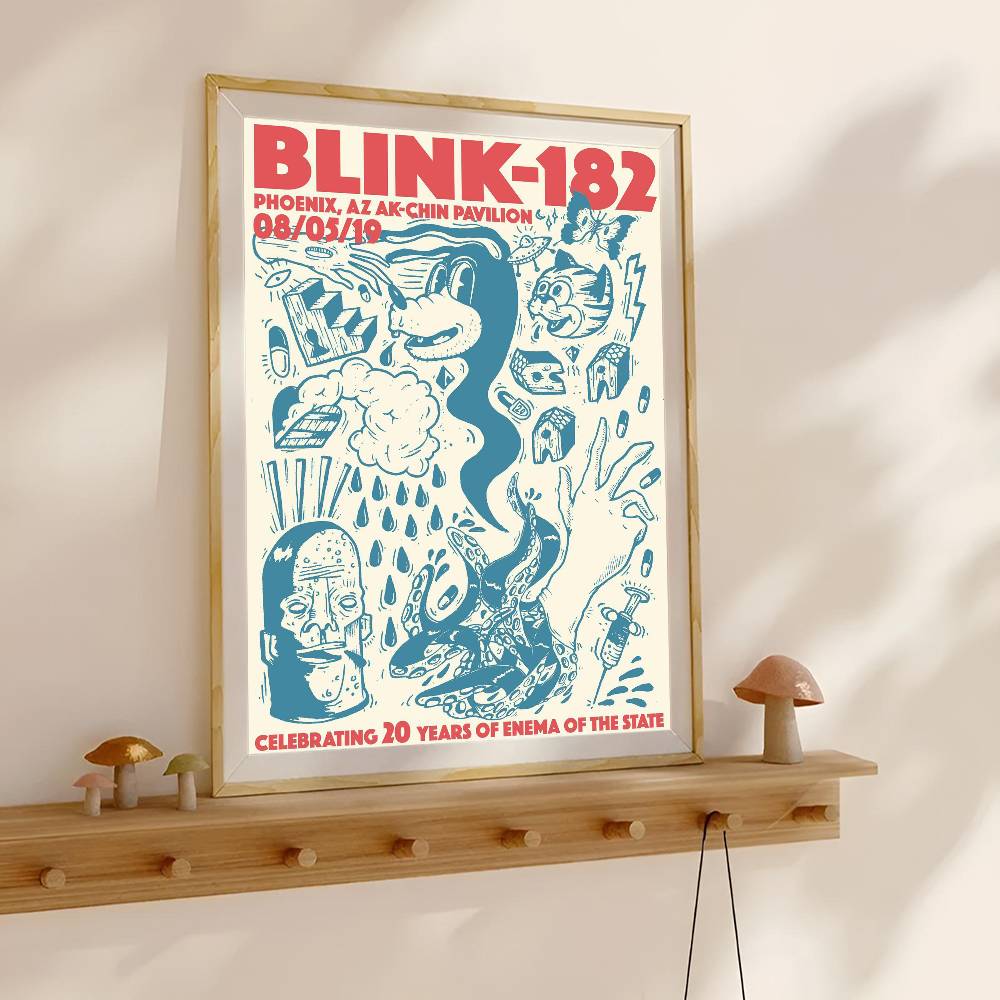 Blink-182 Rock Band Poster Wat - Musical Instrument Poster recension och pris