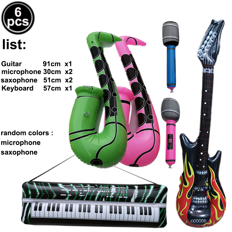 Inflatable Rock Star Toy Set I - Musical Instrument Saxophone recension och pris