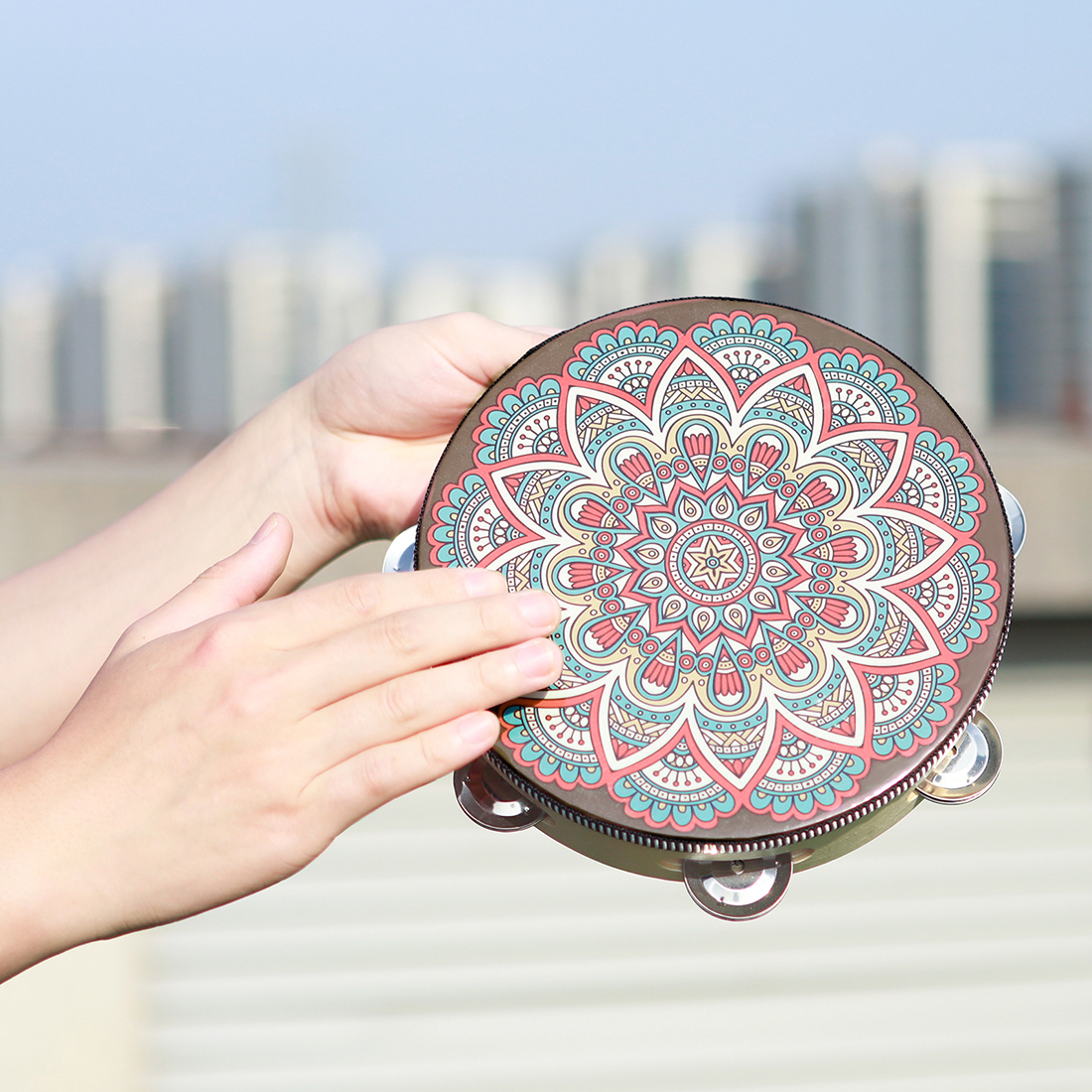IRIN 8Inch Single Row Ancient  - Tambourine Hand Drum recension och pris