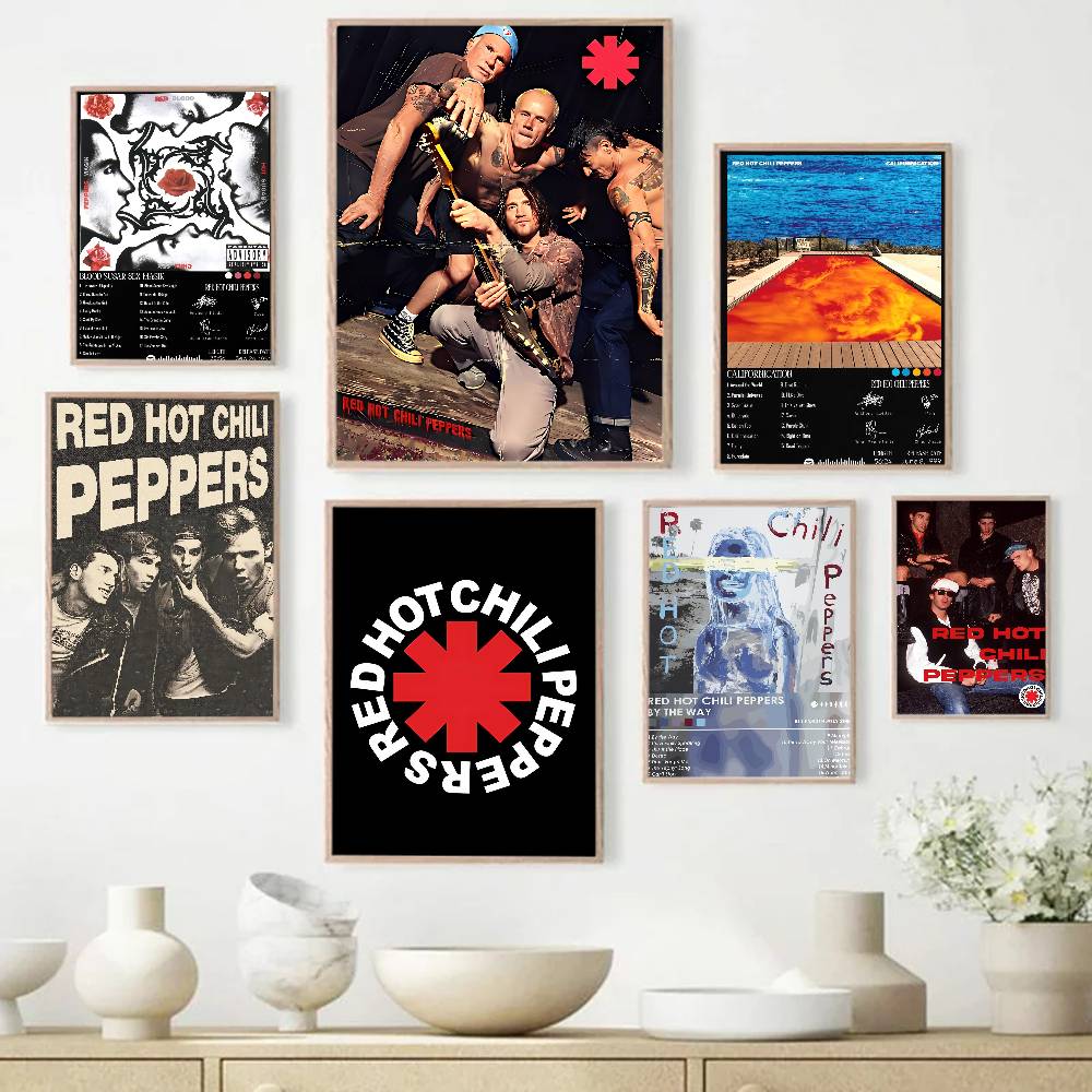 Popular Rock Band Red Hot Chil - Musical Instrument Poster recension och pris