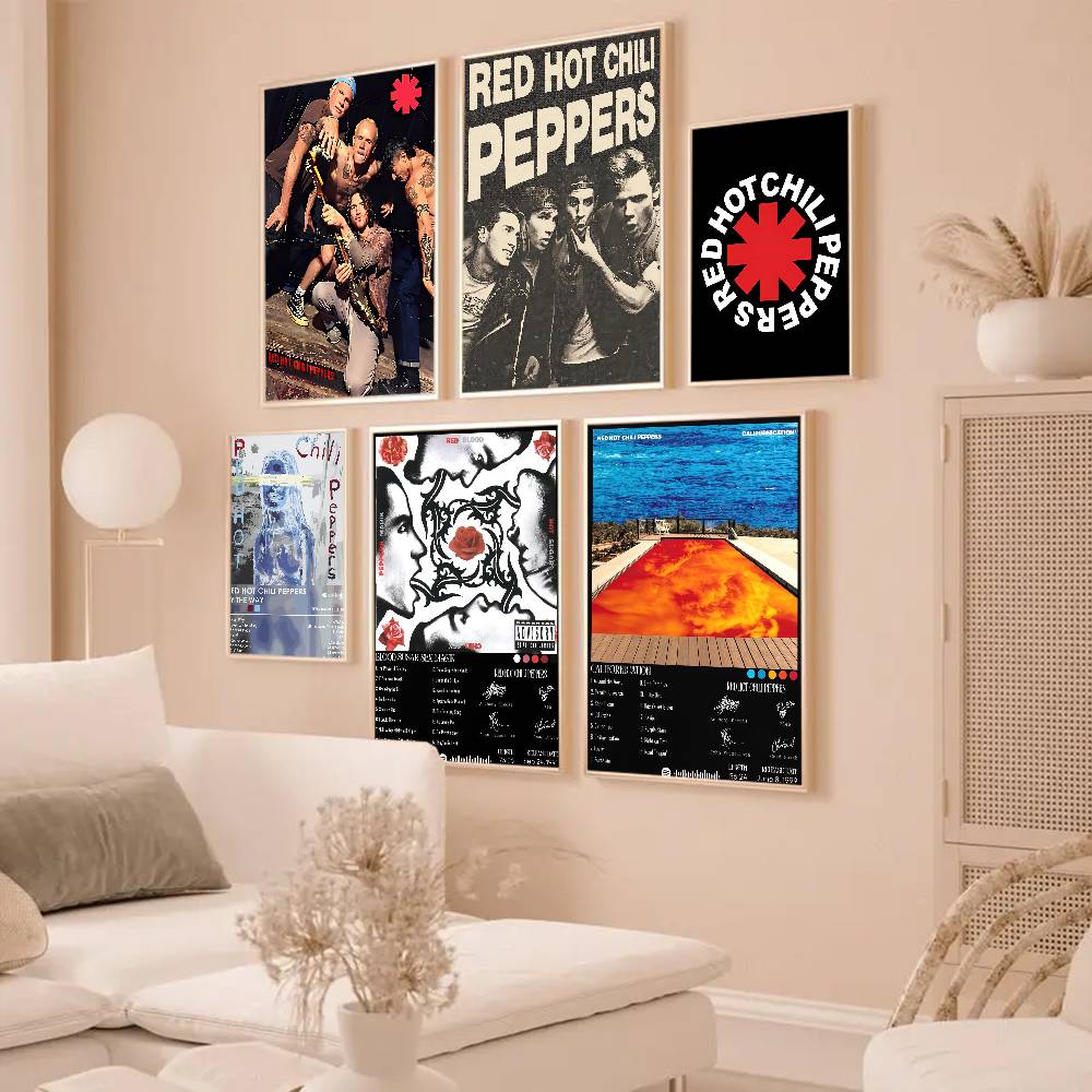 Popular Rock Band Red Hot Chil - Musical Instrument Poster recension och pris