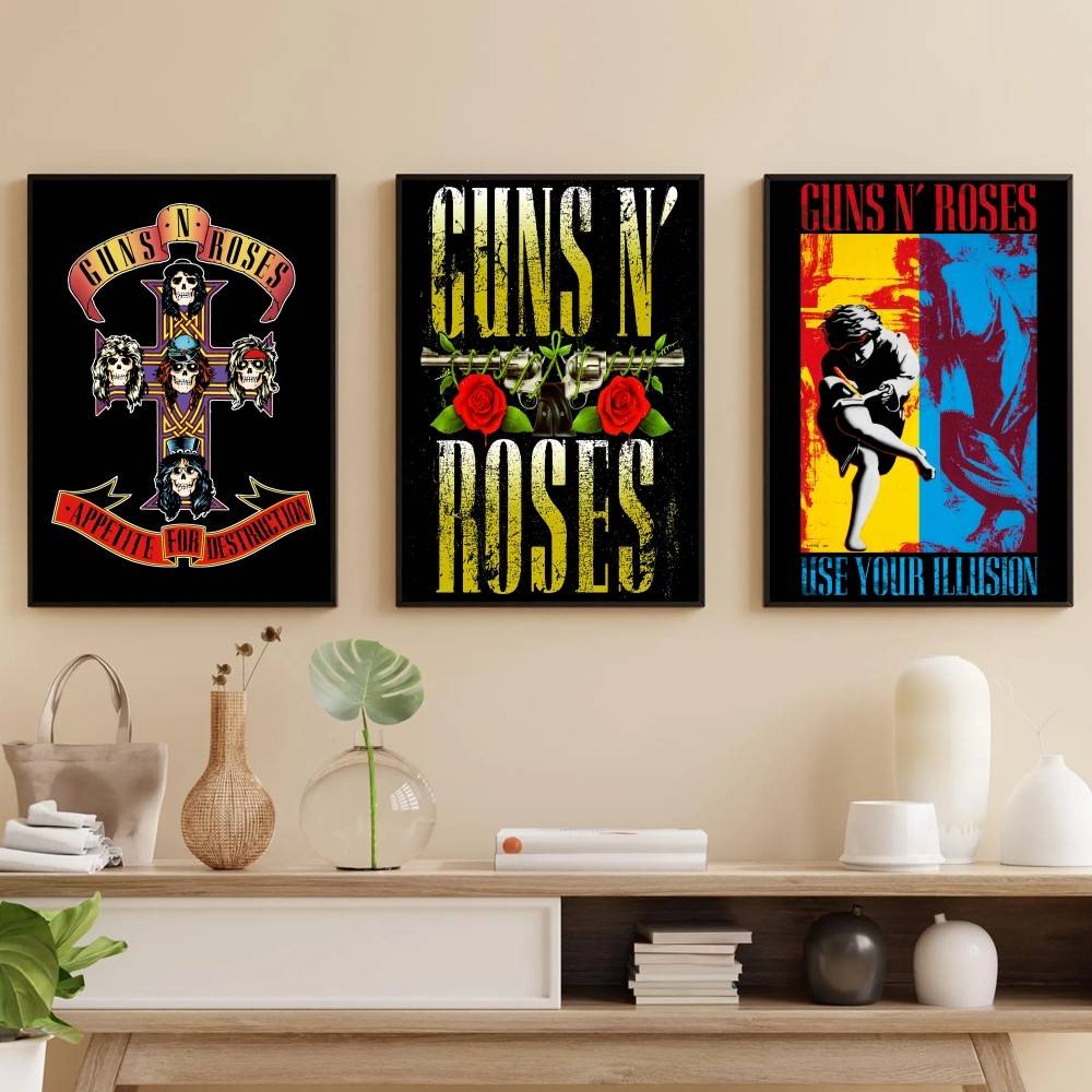 G-Guns Rock Band N R-Roses Pos - Musical Instrument Poster recension och pris