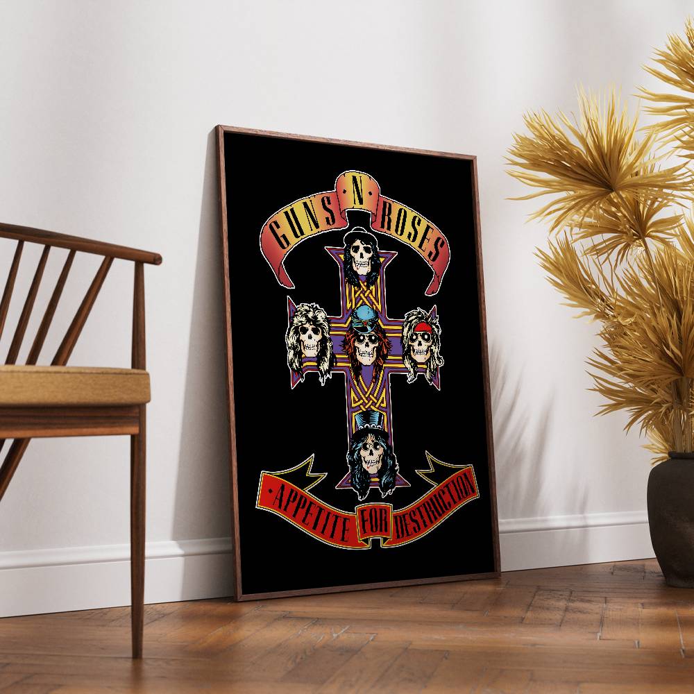 G-Guns Rock Band N R-Roses Pos - Musical Instrument Poster recension och pris