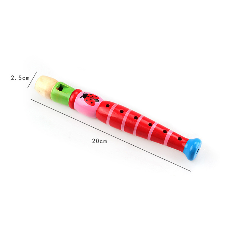 2pcs Wooden Flute 20cm Colorfu - Musical Instrument Project recension och pris