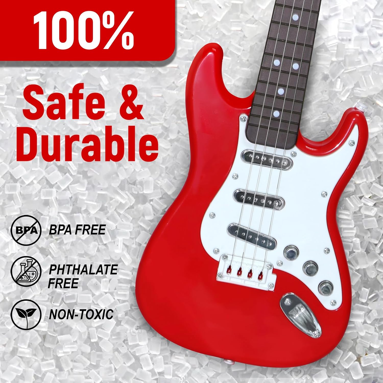 Kids Electric Guitar Toy - 4-S - Musical Instrument Project recension och pris