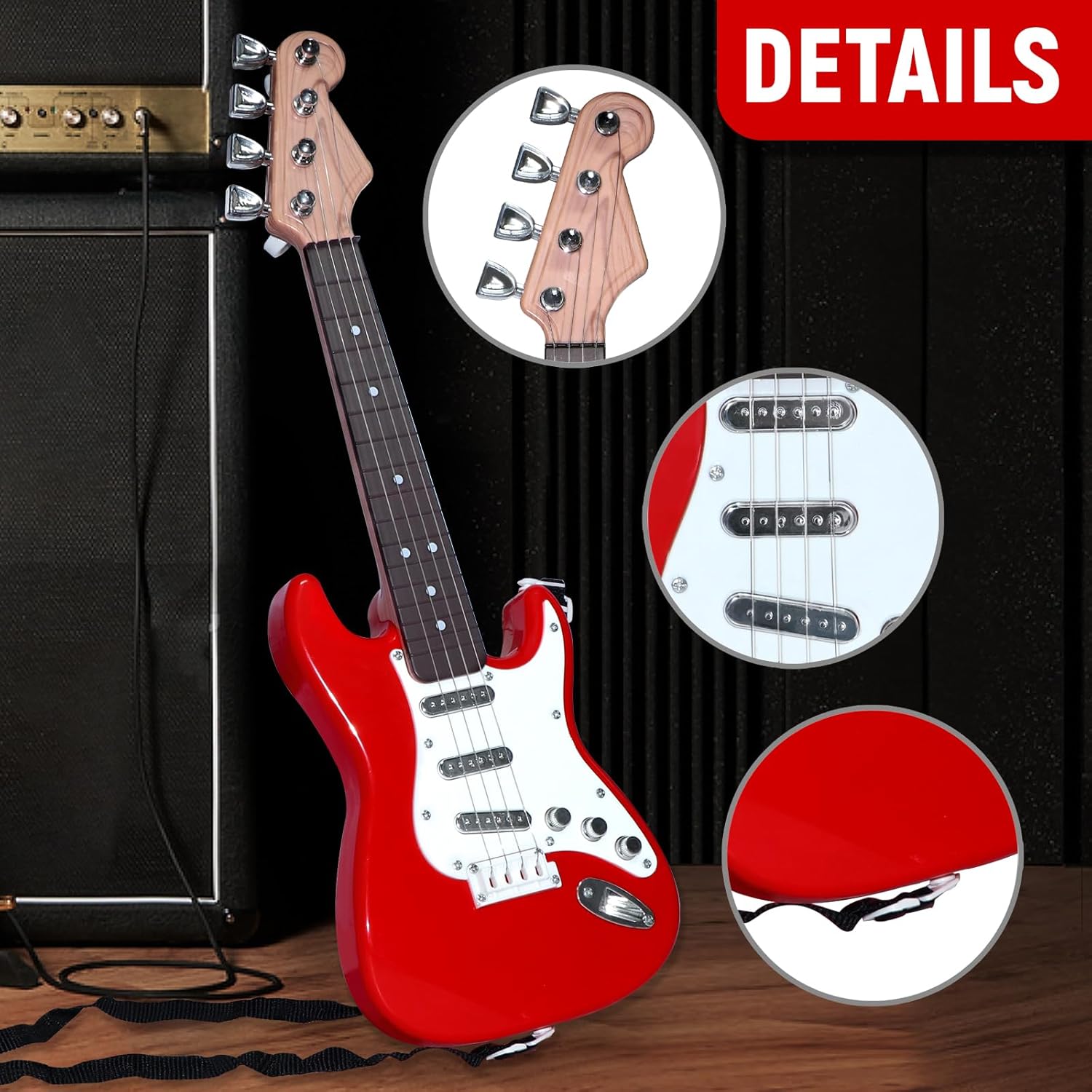 Kids Electric Guitar Toy - 4-S - Musical Instrument Project recension och pris