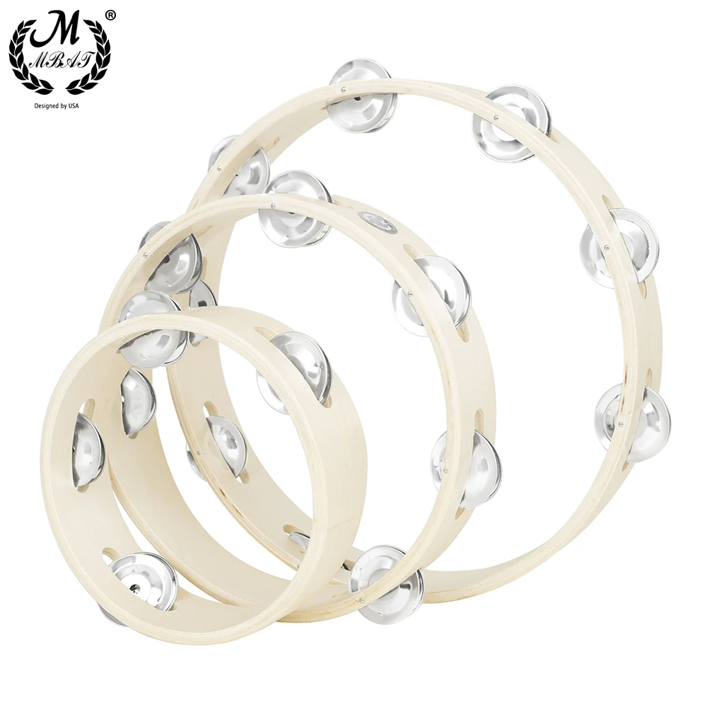 6/8/10 Inch Wood Tambourine Pe - Tambourine Hand Drum recension och pris