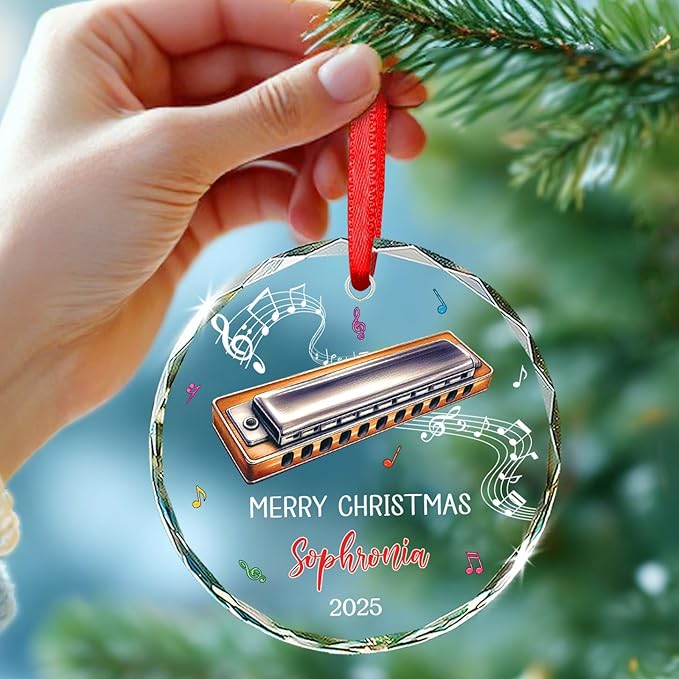 Harmonica Musical Instrument G - Musical Instrument Xmas Ornaments recension och pris