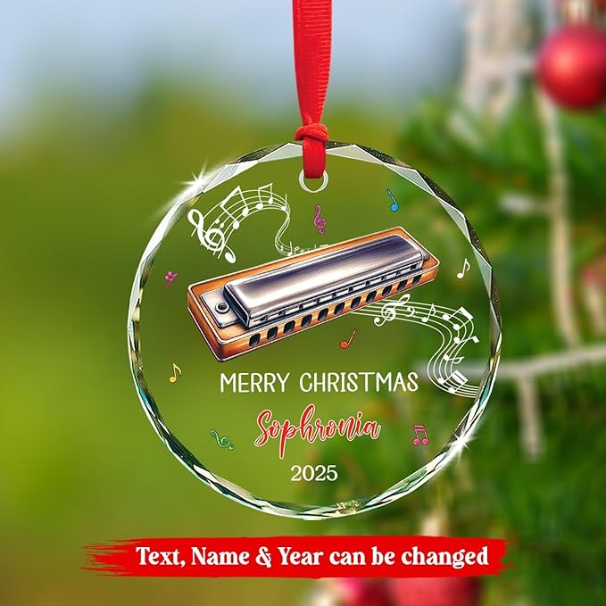 Harmonica Musical Instrument G - Musical Instrument Xmas Ornaments recension och pris